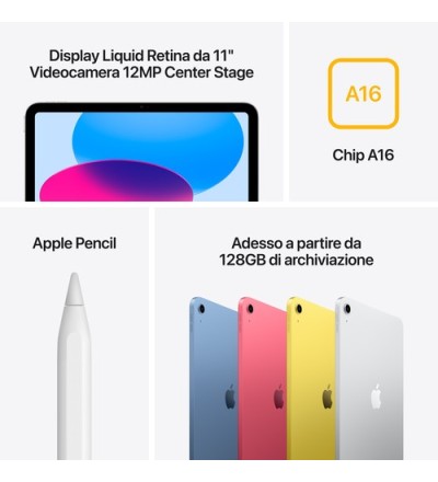 APPLE Apple iPad 11 WiFi 128GB Colore Giallo Garanzia Italia APPLE Apple iPad 11 WiFi 128GB Colore Giallo Garanzia Italia