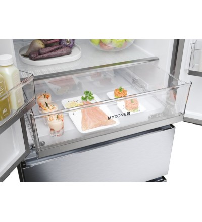 Haier Haier Frigorifero HFR5719EWMG Side-by-Side FD 70 Serie 5 444L No Frost Classe E Argento Touch Haier Haier Frigorifero HFR5719EWMG Side-by-Side FD 70 Serie 5 444L No Frost Classe E Argento Touch