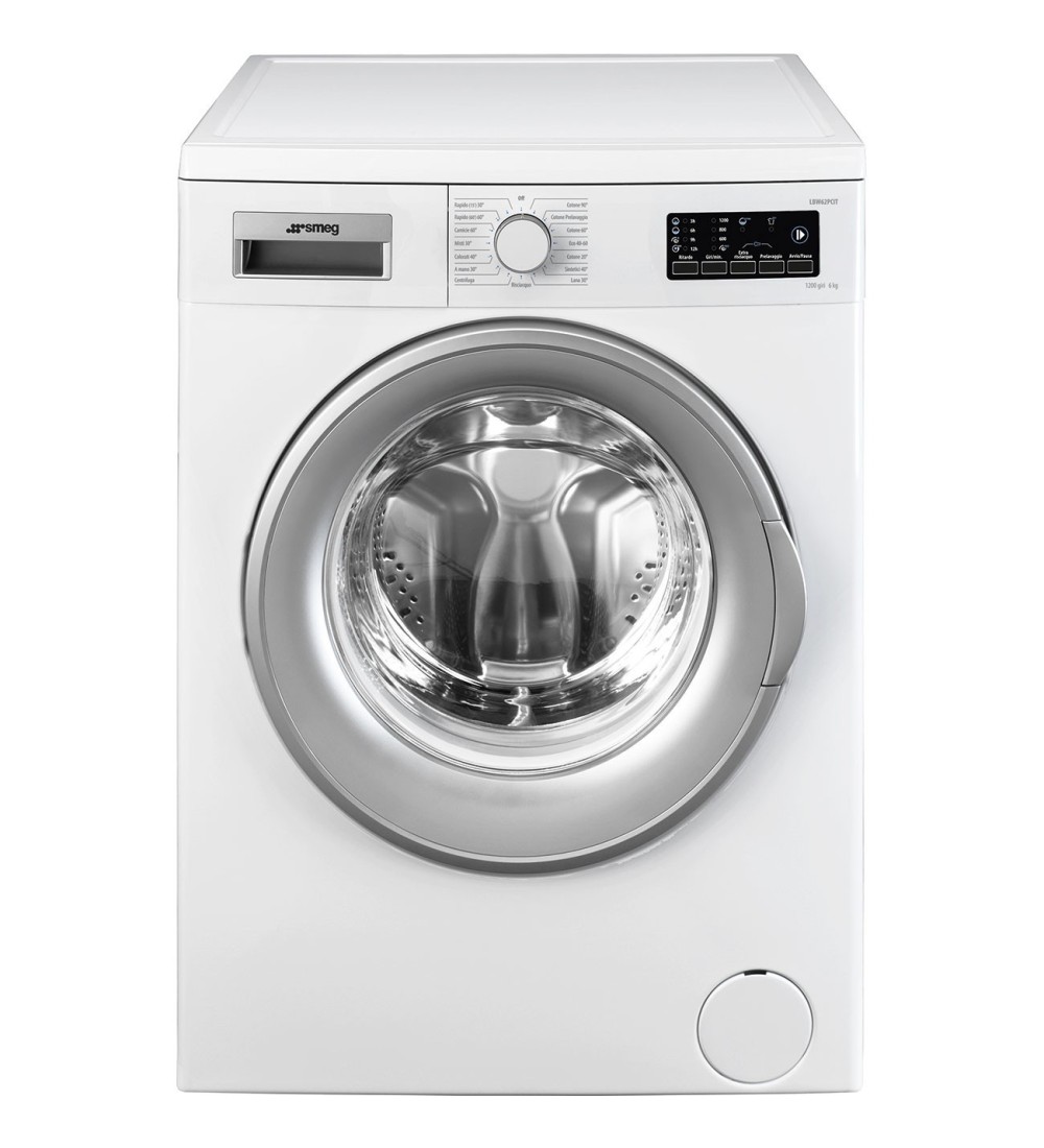 SMEG Smeg Lavatrice LBW62PCIT Caricamento Frontale 6kg 1200 Giri/min Bianco Classe D