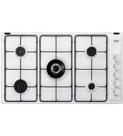 De’Longhi De'Longhi Piano Cottura a Gas BL59DD 5 Fornelli 90 cm da Incasso Bianco