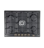 De’Longhi De’Longhi ANF57PRO Piano Cottura Antracite Da incasso Gas 5 Fornello(i) da 70 Cm – ANF 57 PRO