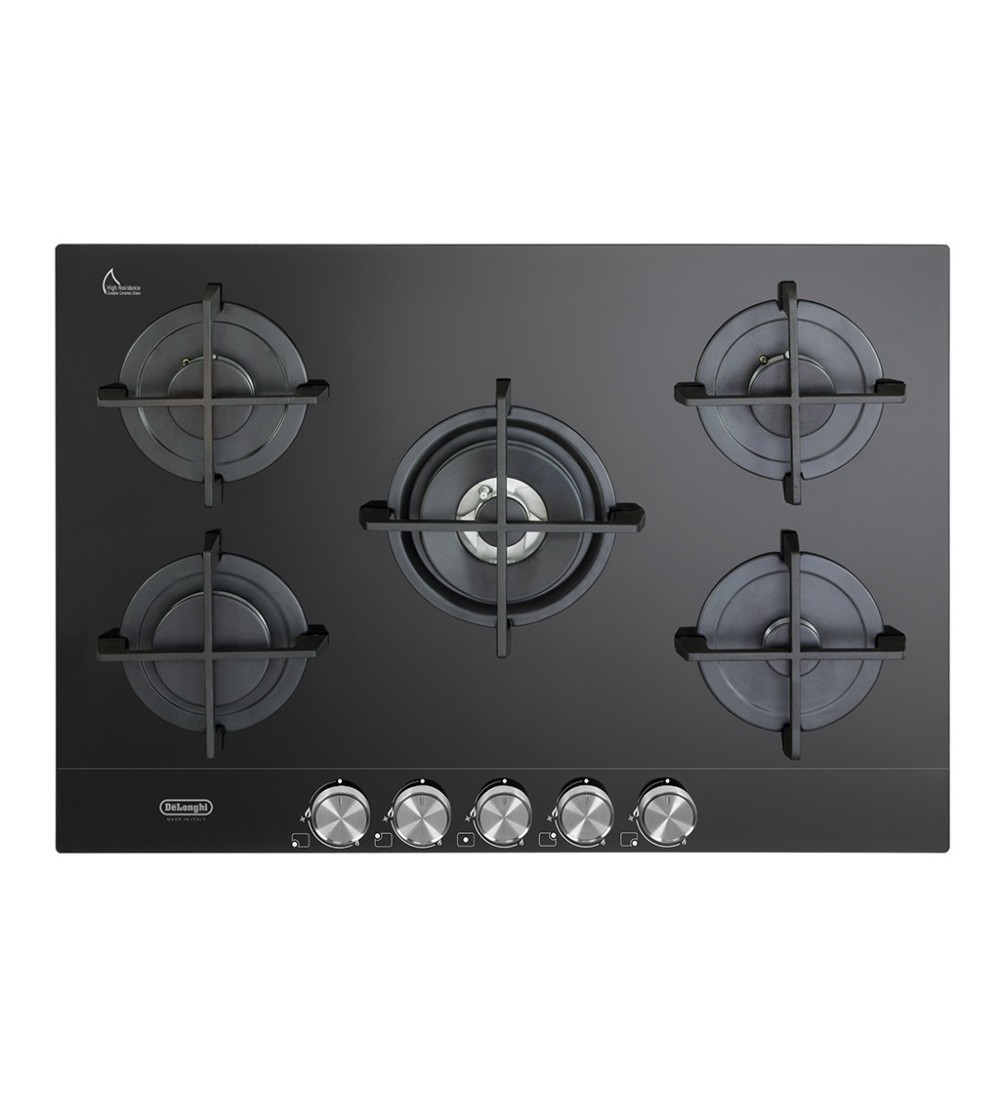 De’Longhi De’Longhi NSL575NC Piano Cottura Nero Da incasso 75 cm Gas 5 Fornello(i) De’Longhi De’Longhi NSL575NC Piano Cottura Nero Da incasso 75 cm Gas 5 Fornello(i)