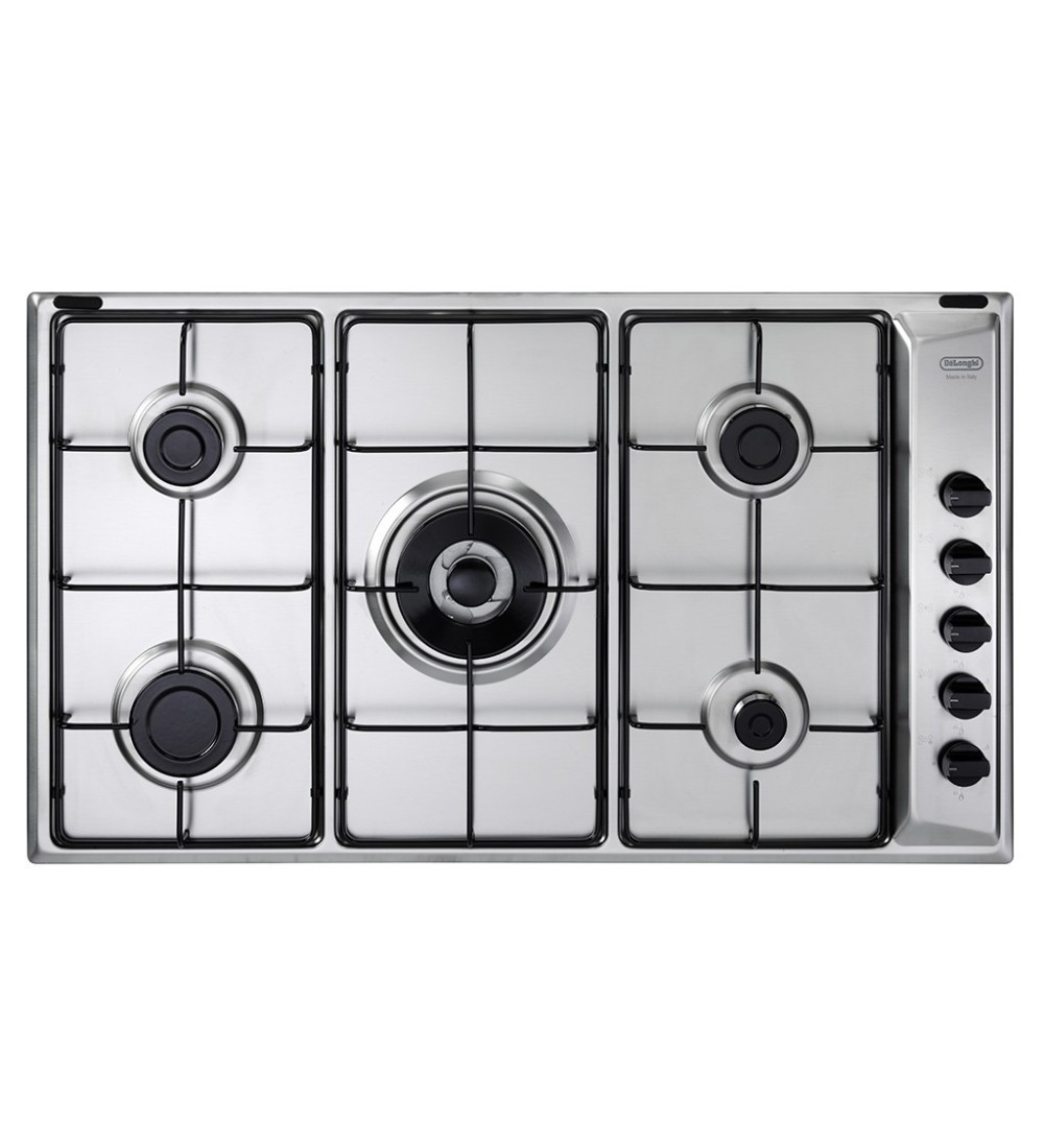 De’Longhi De'Longhi Piano Cottura Gas YAL 59 DD 5 Fornelli 86 cm da Incasso Acciaio Inox De’Longhi De'Longhi Piano Cottura Gas YAL 59 DD 5 Fornelli 86 cm da Incasso Acciaio Inox