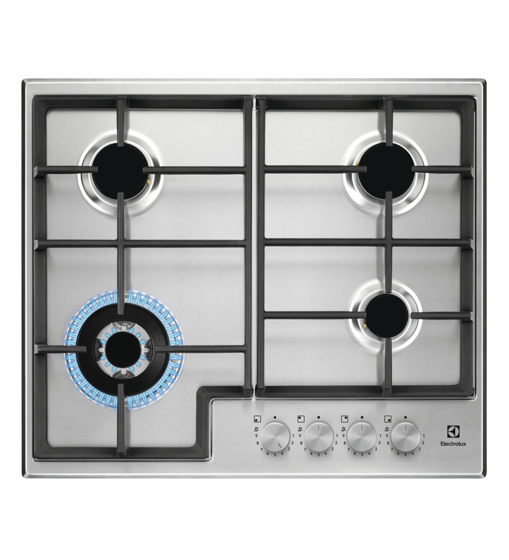 Electrolux Electrolux piano cottura gas 4 fornelli da incasso 59.5 cm acciaio inox EGS64362X