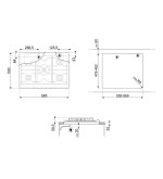 SMEG Smeg Piano cottura a gas SRV876AVOGH2 75 cm 5 fuochi da incasso colore avena SMEG Smeg Piano cottura a gas SRV876AVOGH2 75 cm 5 fuochi da incasso colore avena