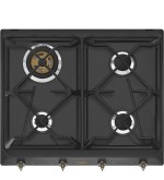 SMEG Smeg Piano cottura gas SRV864AOGH 4 fuochi 60 cm antracite da incasso