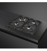 SMEG Smeg Piano cottura gas SRV864AOGH 4 fuochi 60 cm antracite da incasso