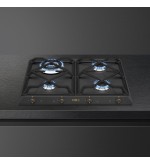 SMEG Smeg Piano cottura gas SRV864AOGH 4 fuochi 60 cm antracite da incasso