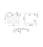 SMEG Smeg Piano cottura gas SRV864AOGH 4 fuochi 60 cm antracite da incasso