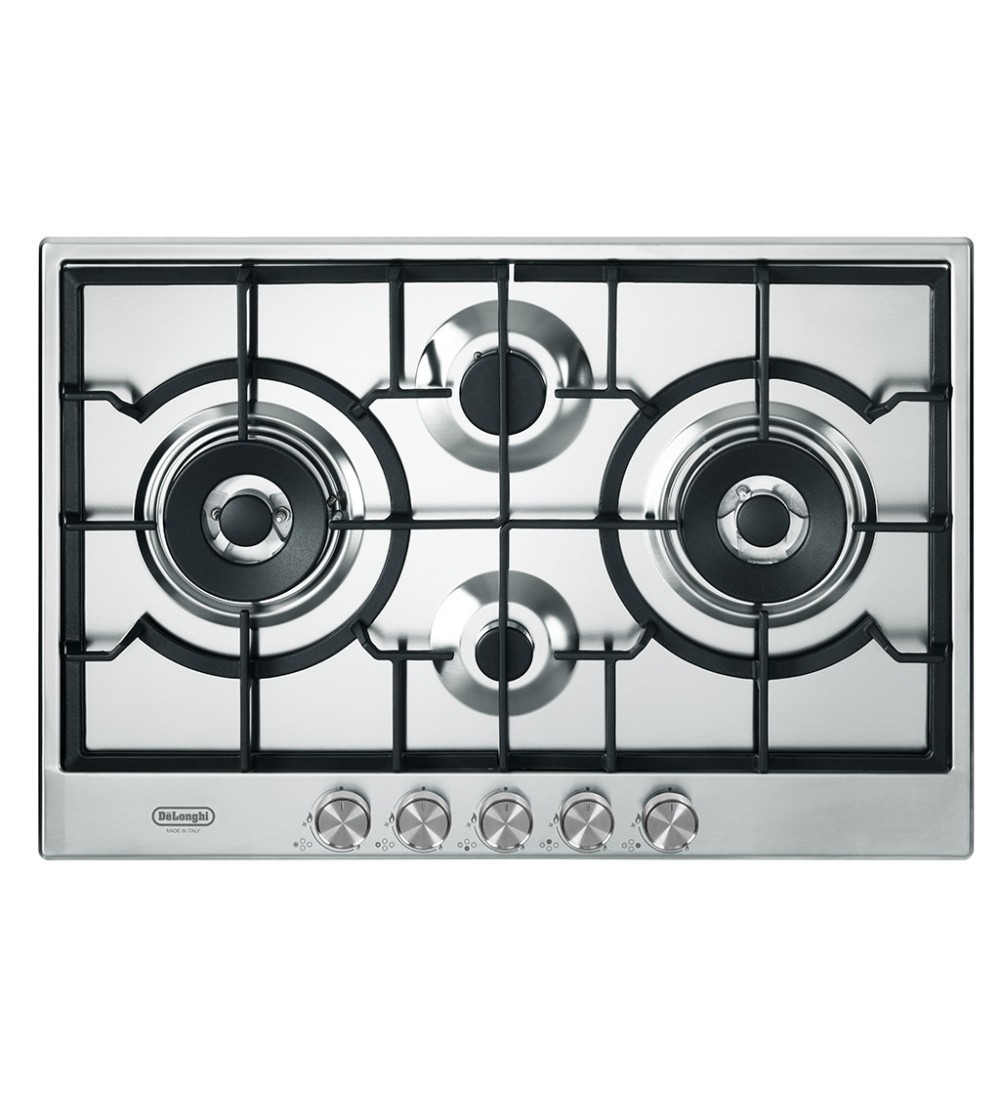 De’Longhi De'Longhi Piano Cottura Gas 4 Fornelli 75 cm da Incasso Acciaio Inox NSL475X De’Longhi De'Longhi Piano Cottura Gas 4 Fornelli 75 cm da Incasso Acciaio Inox NSL475X
