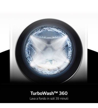 LG LG F0P3020TSWC Lavatrice 20 kg XL Centrifuga 1000 Giri Inverter Vapore Wi-Fi AI DD™ Classe B