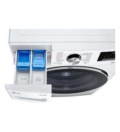 LG LG F0P3020TSWC Lavatrice 20 kg XL Centrifuga 1000 Giri Inverter Vapore Wi-Fi AI DD™ Classe B
