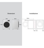 LG LG F0P3020TSWC Lavatrice 20 kg XL Centrifuga 1000 Giri Inverter Vapore Wi-Fi AI DD™ Classe B