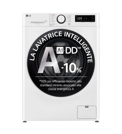 LG Lg Lavatrice 11 kg F4R3011NSWB Carica Frontale 1400 Giri Classe A Bianco Vapore LG Lg Lavatrice 11 kg F4R3011NSWB Carica Frontale 1400 Giri Classe A Bianco Vapore