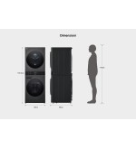 LG LG WashTower WT1210BBF Lavasciuga 12kg/10kg Nero con AI DD Wi-Fi Classe A LG LG WashTower WT1210BBF Lavasciuga 12kg/10kg Nero con AI DD Wi-Fi Classe A