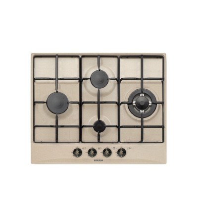 Glem Gas Glem Gas piano cottura gas 4 fornelli 60 cm incasso sabbia con bruciatore wok