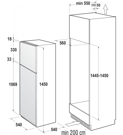 Hisense Hisense Frigorifero da Incasso con Congelatore 205L Bianco Classe E RI1P205NEWE Hisense Hisense Frigorifero da Incasso con Congelatore 205L Bianco Classe E RI1P205NEWE