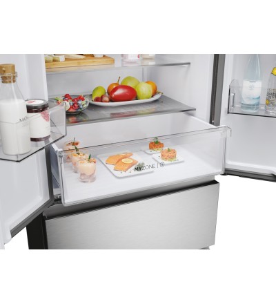 Haier Haier Frigorifero HFR3718ENMM Side-by-Side 402L 4 Porte No Frost Acciaio Inox FD 70 Haier Haier Frigorifero HFR3718ENMM Side-by-Side 402L 4 Porte No Frost Acciaio Inox FD 70