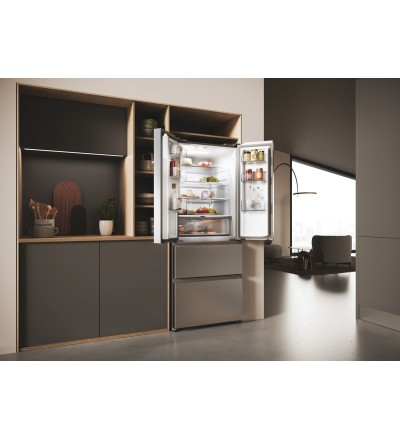 Haier Haier Frigorifero HFR3718ENMM Side-by-Side 402L 4 Porte No Frost Acciaio Inox FD 70 Haier Haier Frigorifero HFR3718ENMM Side-by-Side 402L 4 Porte No Frost Acciaio Inox FD 70