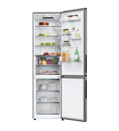 Candy Candy Frigorifero Combinato 409L No Frost Inox Classe E CNCQ2T620EX