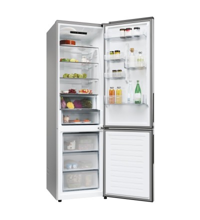 Candy Candy Frigorifero Combinato 409L No Frost Inox Classe E CNCQ2T620EX