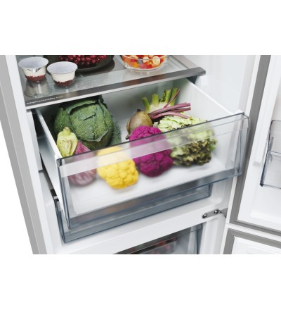 Candy Candy Frigorifero Combinato 409L No Frost Inox Classe E CNCQ2T620EX