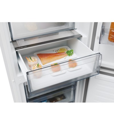 Candy Candy Frigorifero Combinato 409L No Frost Inox Classe E CNCQ2T620EX