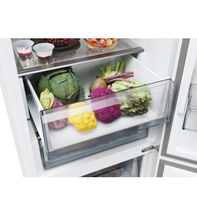 Candy Candy Frigorifero Combinato 409L No Frost Inox Classe E CNCQ2T620EX