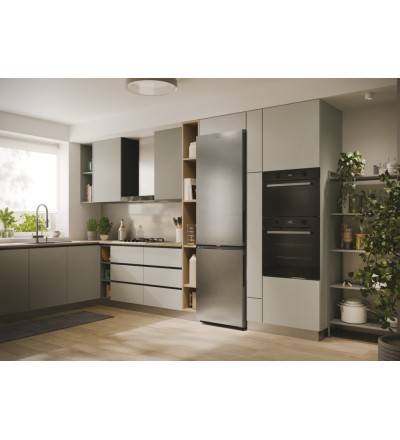 Candy Candy Frigorifero Combinato 409L No Frost Inox Classe E CNCQ2T620EX