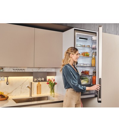 Candy Candy Frigorifero Combinato 409L No Frost Inox Classe E CNCQ2T620EX