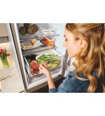 Candy Candy Frigorifero Combinato 409L No Frost Inox Classe E CNCQ2T620EX