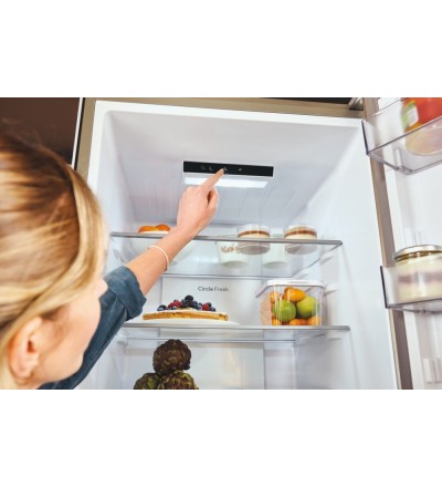 Candy Candy Frigorifero Combinato 409L No Frost Inox Classe E CNCQ2T620EX