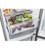 Candy Candy Frigorifero Combinato 409L No Frost Inox Classe E CNCQ2T620EX