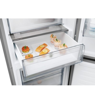 Candy Candy Frigorifero Combinato 409L No Frost Inox Classe E CNCQ2T620EX