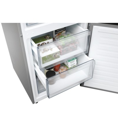 Candy Candy Frigorifero Combinato 409L No Frost Inox Classe E CNCQ2T620EX