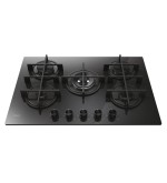 Candy Candy Piano Cottura a Gas CVG74WTB 5 Fornelli 75 cm da Incasso Nero