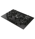 Candy Candy Piano Cottura a Gas CVG74WTB 5 Fornelli 75 cm da Incasso Nero