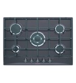 Glem Gas Glem Gas GT755AN Piano cottura Da incasso a Gas 70 cm 5 Fornelli Antracite