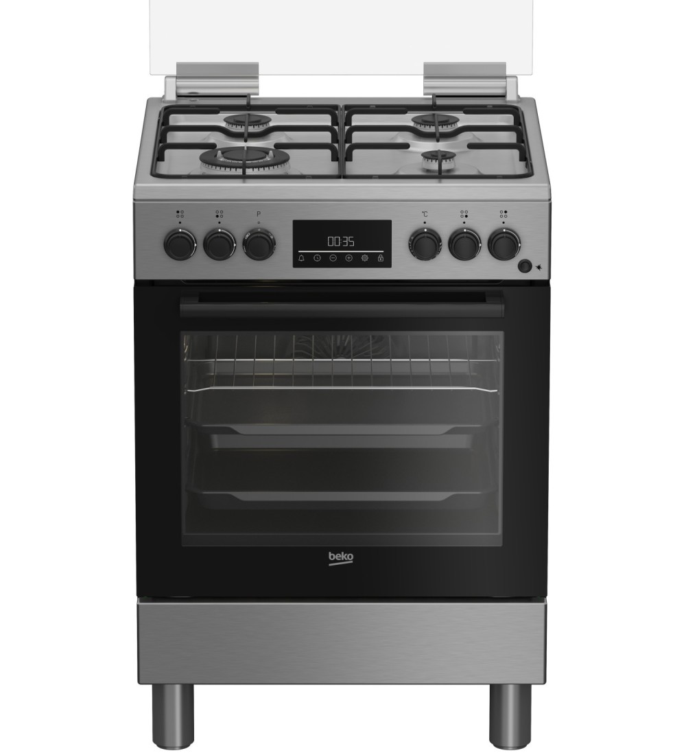 BEKO Beko FBE62310GX Cucina a libera installazione 60x60cm piano Gas Forno elettrico ventilato 66 L Сlasse A