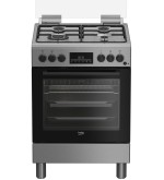 BEKO Beko FBE62310GX Cucina a libera installazione 60x60cm piano Gas Forno elettrico ventilato 66 L Сlasse A