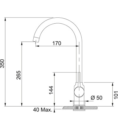 Franke Franke POLA Miscelatore cucina – cromo Franke Franke POLA Miscelatore cucina – cromo