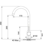 Franke Franke POLA Miscelatore cucina – cromo Franke Franke POLA Miscelatore cucina – cromo