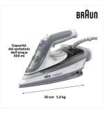 Braun 10Braun Ferro da Stiro a Vapore TexStyle 5 SI5078GY Braun 10Braun Ferro da Stiro a Vapore TexStyle 5 SI5078GY