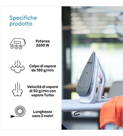 Braun 10Braun Ferro da Stiro a Vapore TexStyle 5 SI5078GY Braun 10Braun Ferro da Stiro a Vapore TexStyle 5 SI5078GY
