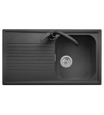 Plados Plados Lavello Atlantic 86-10 Microultragranit Nero 2 Ciotole