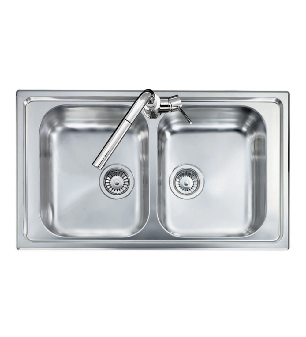 Plados Plados Lavello OLYMPUS 8620 Acciaio Inox Satinato 80cm Plados Plados Lavello OLYMPUS 8620 Acciaio Inox Satinato 80cm