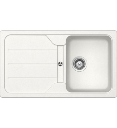 SCHOCK Schock Formhaus D-100 Lavello Montato Su Piano Bianco