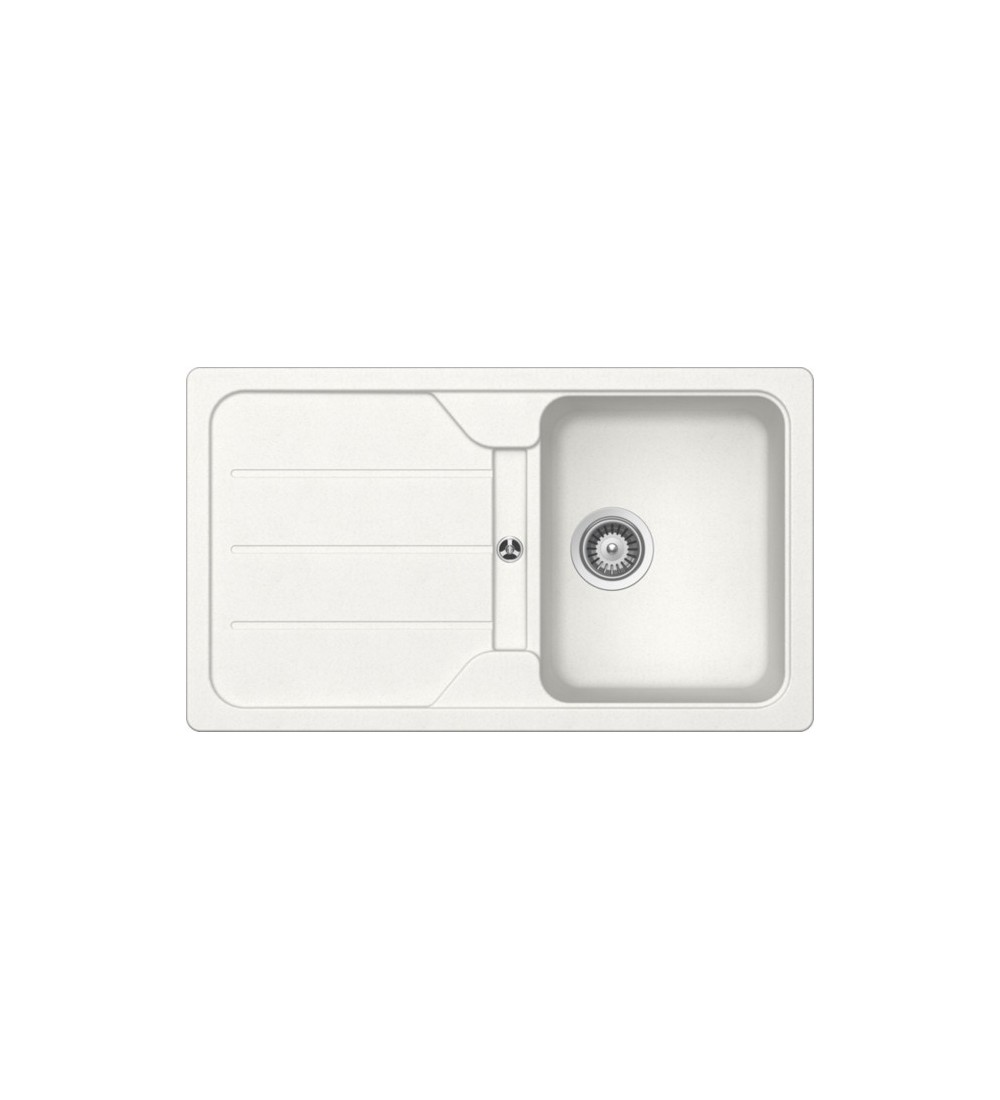 SCHOCK Schock Formhaus D-100 Lavello Montato Su Piano Bianco SCHOCK Schock Formhaus D-100 Lavello Montato Su Piano Bianco