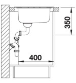 BLANCO BLANCO Median 45 S Dx Lavello Sottopiano Acciaio Inox BLANCO BLANCO Median 45 S Dx Lavello Sottopiano Acciaio Inox