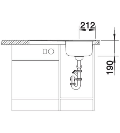 BLANCO BLANCO Median 45 S Dx Lavello Sottopiano Acciaio Inox BLANCO BLANCO Median 45 S Dx Lavello Sottopiano Acciaio Inox